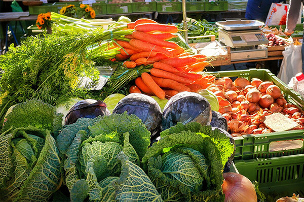 Mercado local en Bucerias
